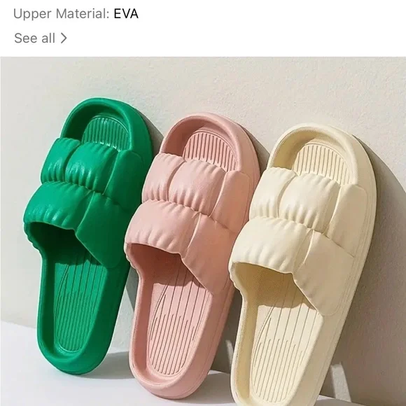 Women cloud slippers cushion comfort non slip size 6.5 - 7 New in pink - Picture 5 of 6